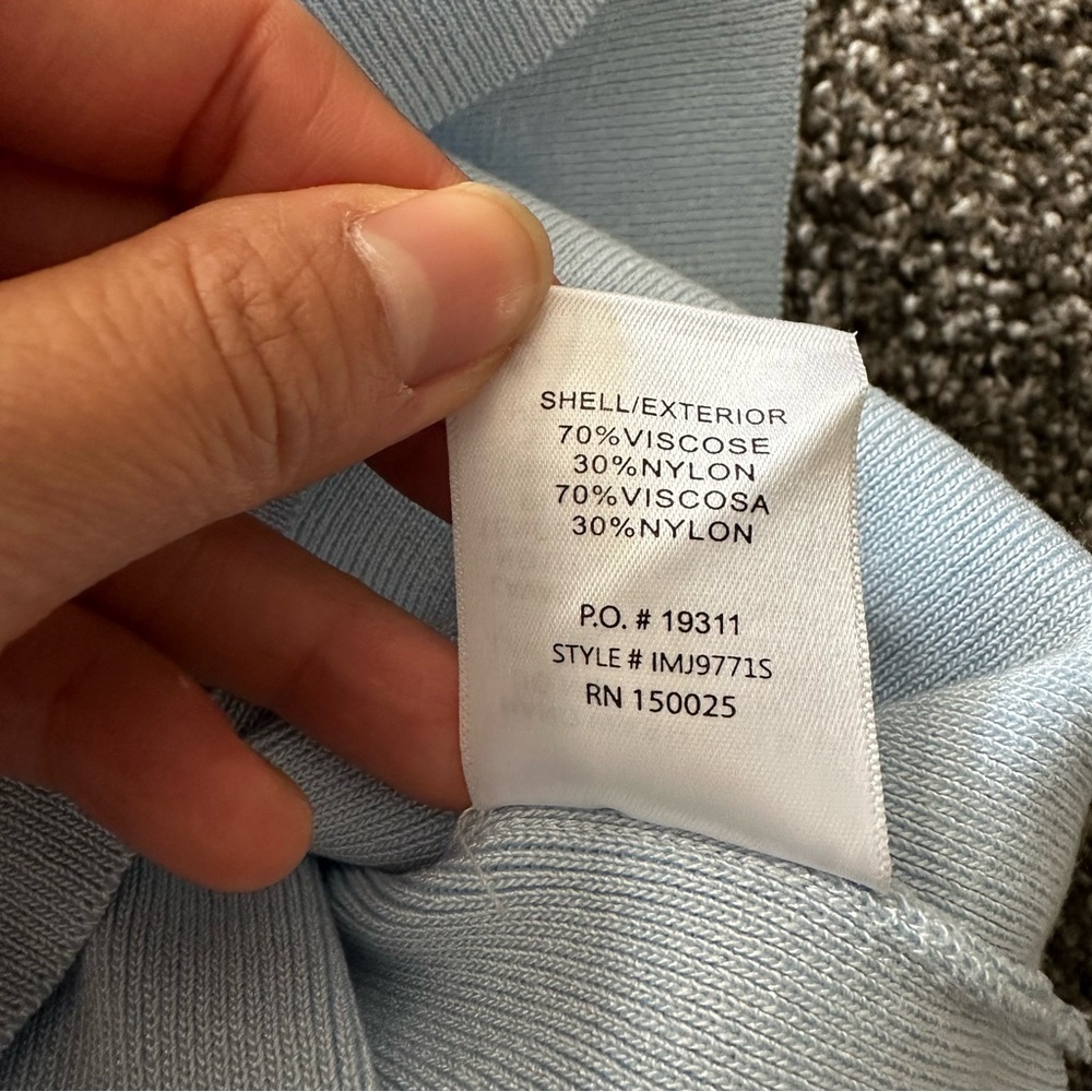 Light Blue Pleated Skirt and tank set. Like new - Picture 12 of 13